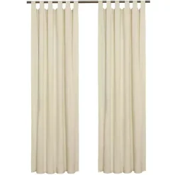 Kirklands Home Cream Weathermate Curtain Panel, 72 in Ivory Outlet