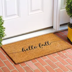 Kirklands Home Cursive Hello Fall Coir Doormat, 24x48 Discount
