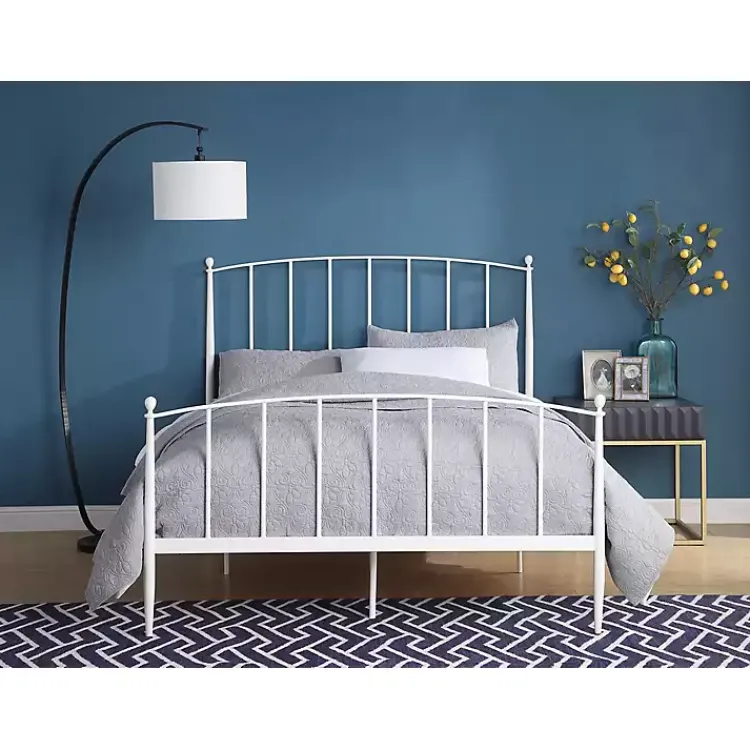Kirklands Home Daisy Modern Arch Queen Bed Frame White Sale