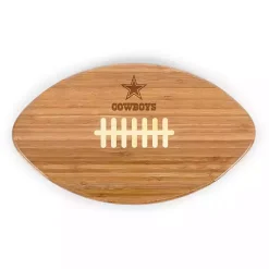 Kirklands Home Dallas Cowboys Bamboo Football Cutting Board Tan Discount