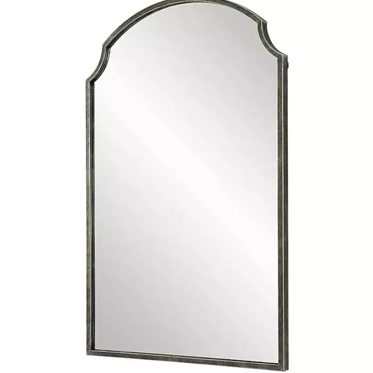 Kirklands Home Dark Bronze Arched Scallop Edge Wall Mirror Gray Online
