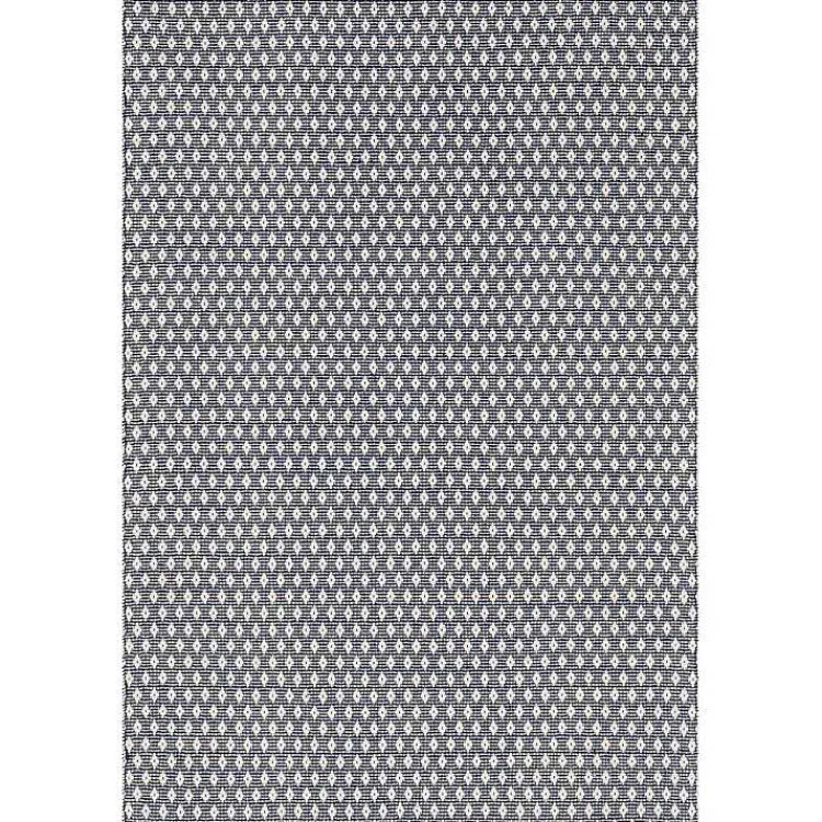 Kirklands Home Dark Gray and Ivory Dainty Diamond Area Rug, 5x8 Discount