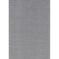 Kirklands Home Dark Gray and Ivory Dainty Diamond Area Rug, 6x9 Sale