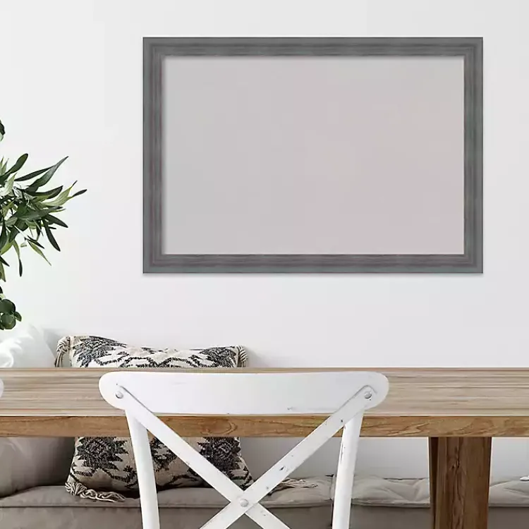Memo & Chalkboards>Kirklands Home Dark Framed Corkboard Gray
