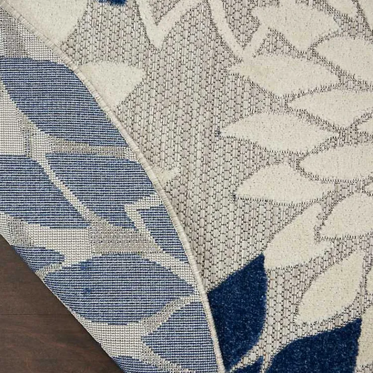 Kirklands Home Denim Floral Burst Round Outdoor Area Rug Online