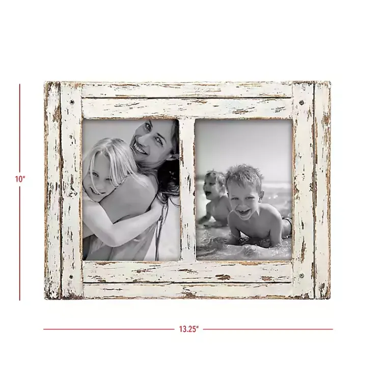 Collage Frames>Kirklands Home Distressed Whitewashed Collage Picture Frame