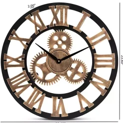 Kirklands Home Distressed Wood Vintage Wall Clock Discount
