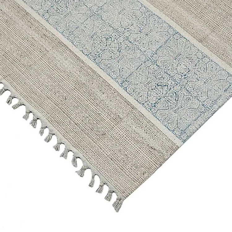 Kirklands Home Dune Stone Geometric Area Rug, 7x10 Blue Best
