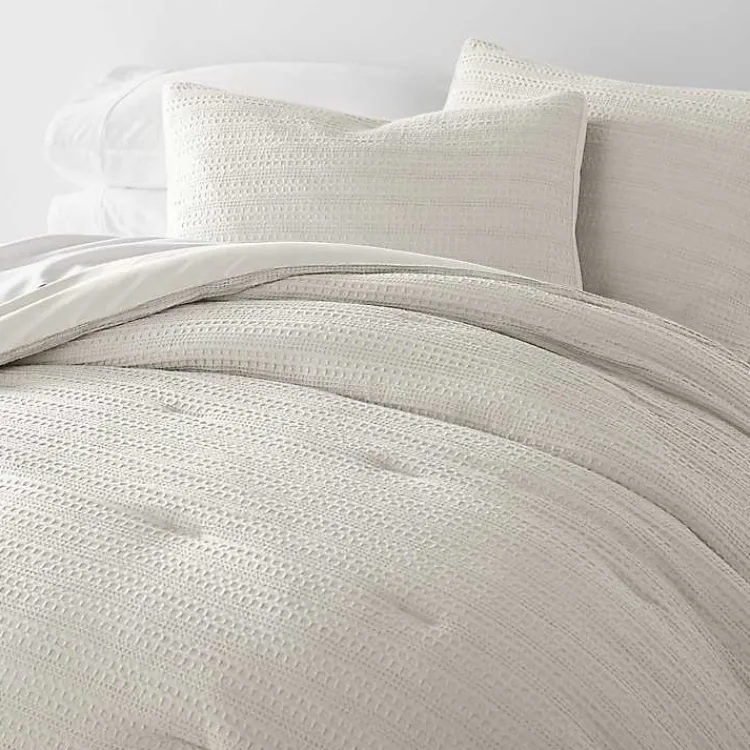 Kirklands Home Dune Waffle Ultra-Soft 3-pc. King Comforter Set Tan Outlet