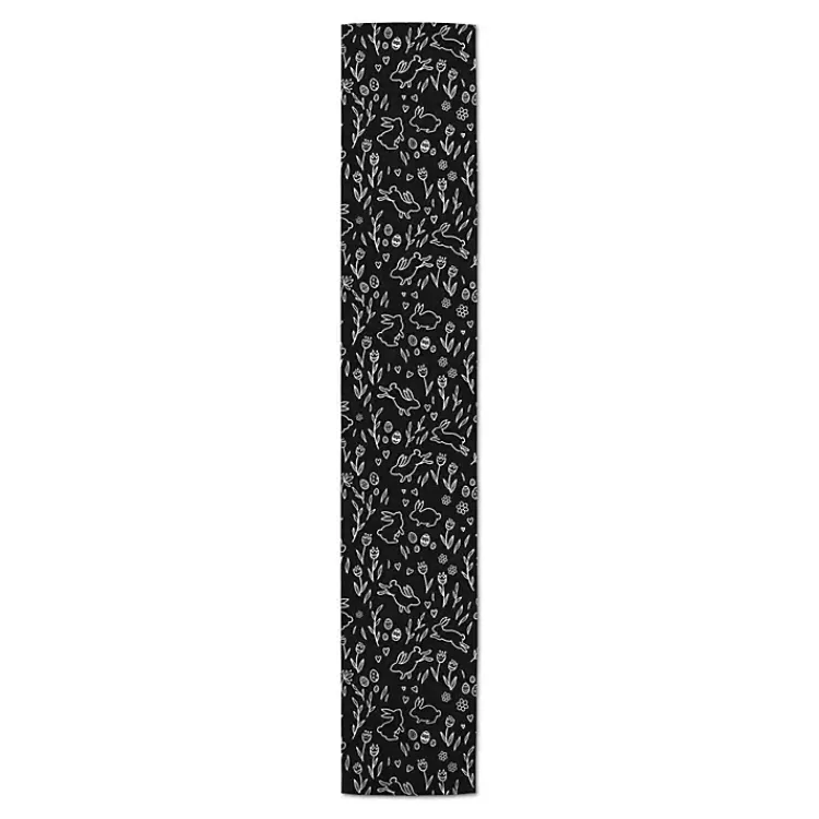 Easter Decorations>Kirklands Home Easter Chalk Outline Table Runner, 72 in.