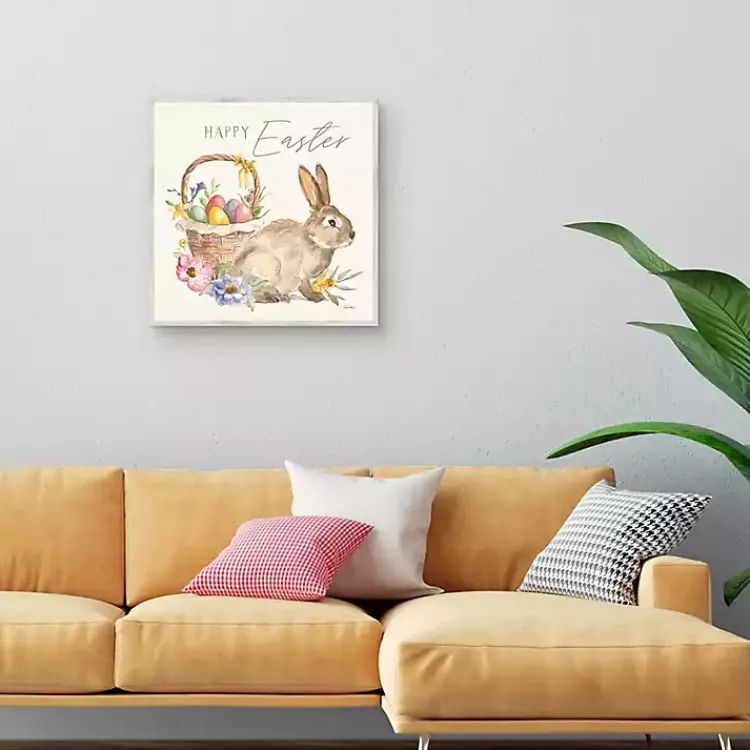 Easter Decorations>Kirklands Home Eggs In Spring Basket Easter Canvas Wall Art