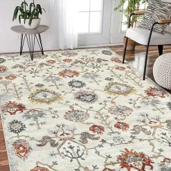 Kirklands Home Elina Beige Area Rug, 5x7 Tan