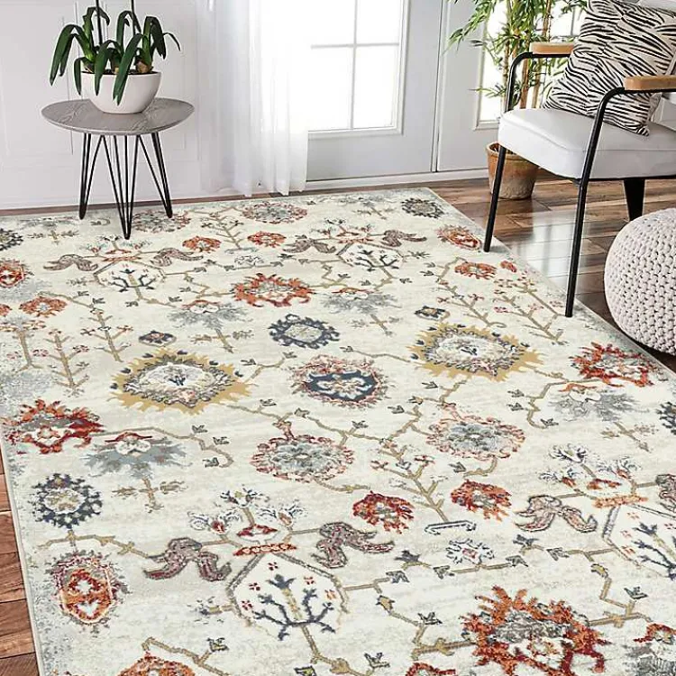 Kirklands Home Elina Beige Area Rug, 7x9 Tan Best