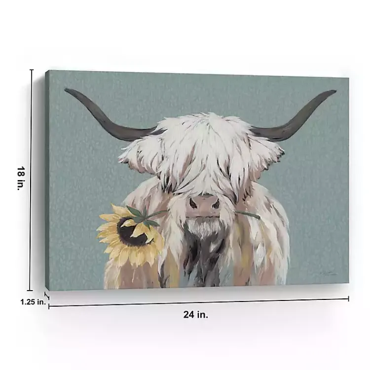 Kirklands Home Ellie with a Sunflower Canvas Art Print, 24x18 in. Discount