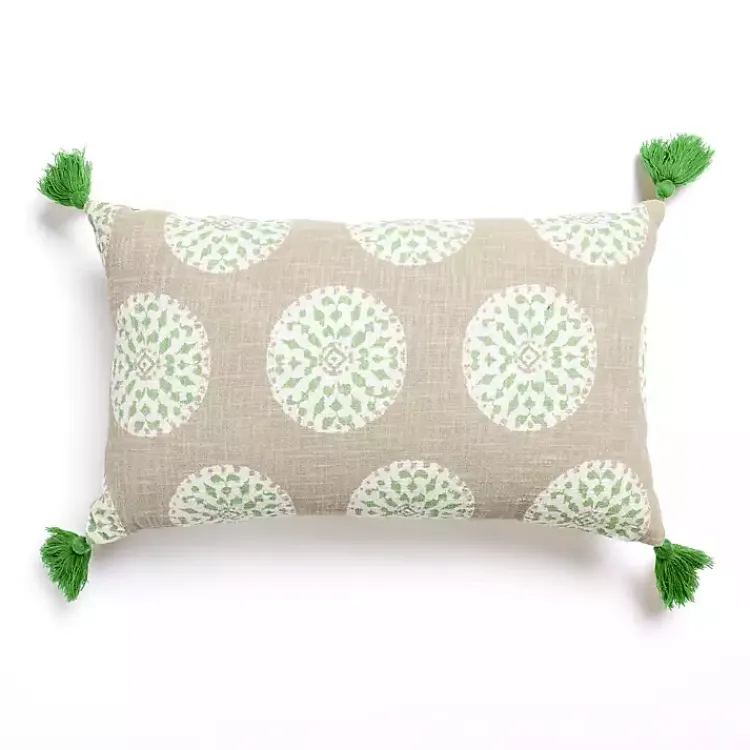 Pillows>Kirklands Home Emerald Medallion Lumbar Pillow