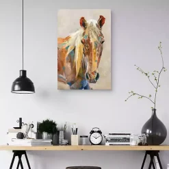 Kirklands Home Equine Colors Portrait Canvas Art Print, 24x36 in. Best