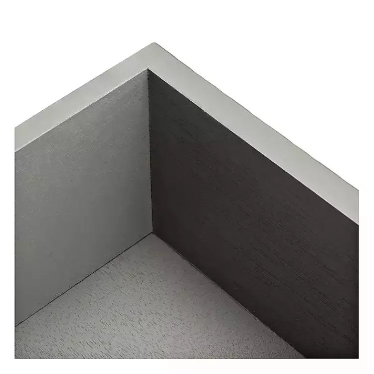 Kirklands Home Evelina Textured Single Drawer Accent Table Gray Clearance
