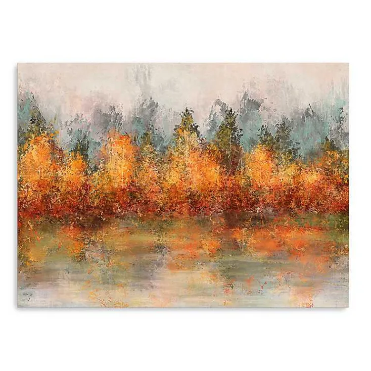 Fall>Kirklands Home Fall Abstract Canvas Art Print, 32x24 in.
