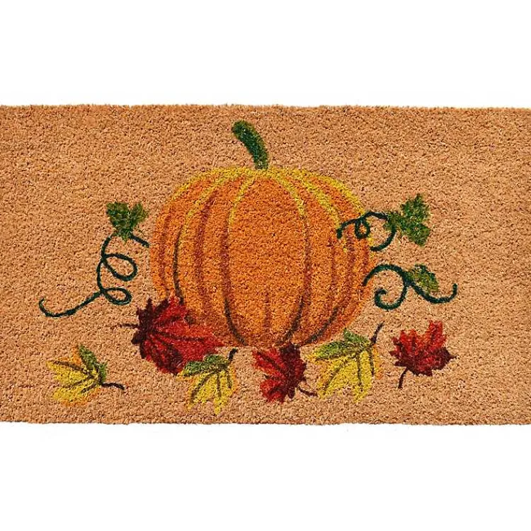 Kirklands Home Fall Pumpkin Coir Doormat