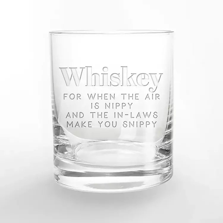 Fall>Kirklands Home Fall Sentiment Whiskey Glasses, Set of 2 Clear