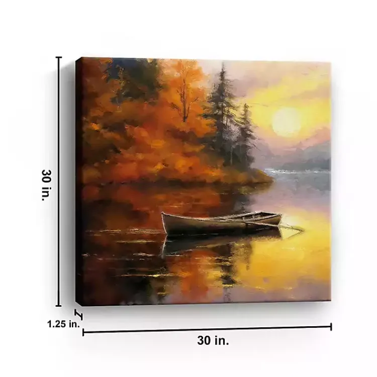 Fall>Kirklands Home Fall Sunset Canvas Art Print, 30x30 in.
