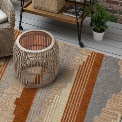 Kirklands Home Fernandina Outdoor Area Rug, 6x9 Brown Online