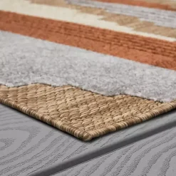 Kirklands Home Fernandina Outdoor Area Rug, 9x12 Brown Clearance