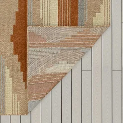 Kirklands Home Fernandina Outdoor Area Rug, 9x12 Brown Clearance