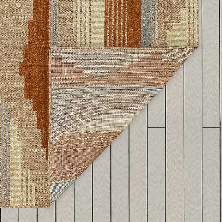 Kirklands Home Fernandina Outdoor Area Rug, 9x12 Brown Clearance