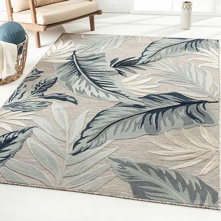 Kirklands Home Ferns and Palms Indoor/Outdoor Area Rug, 7x9
