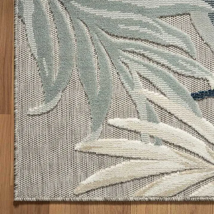 Kirklands Home Ferns and Palms Indoor/Outdoor Area Rug, 7x9