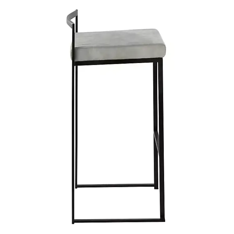 Kirklands Home Fiji Stackable Bar Stools, Set of 2 Gray Best