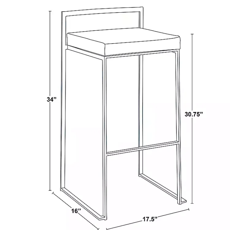 Kirklands Home Fiji Stackable Bar Stools, Set of 2 Gray Best