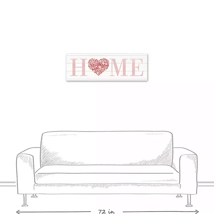 Valentines Day Decorations>Kirklands Home Floral Heart Home Canvas Art Print