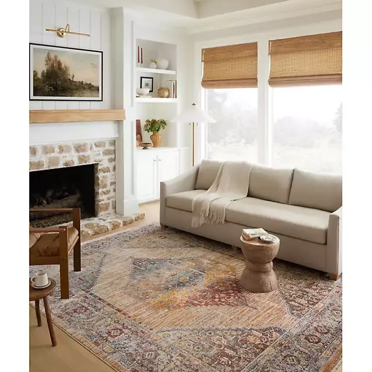 Kirklands Home Florence Sunset Medallion Area Rug, 7x10 Sale