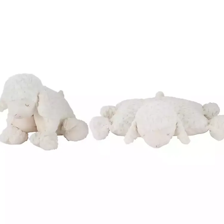 Pillows>Kirklands Home Foldable Lamb Stuffed Animal White