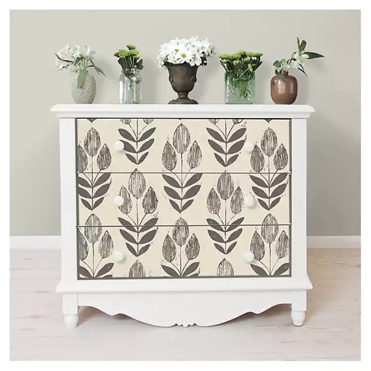 Kirklands Home Folk Tulip Peel and Stick Wallpaper Clearance