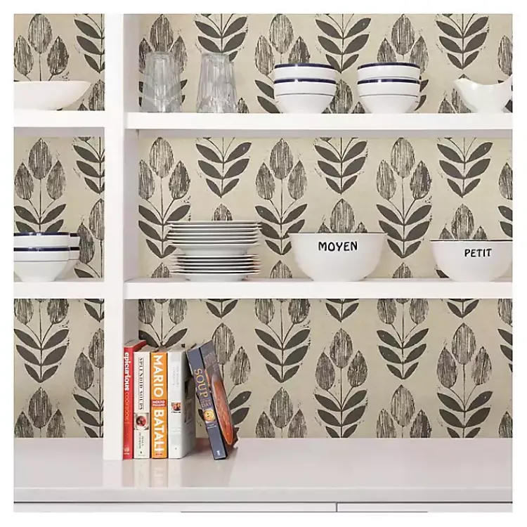Kirklands Home Folk Tulip Peel and Stick Wallpaper Clearance