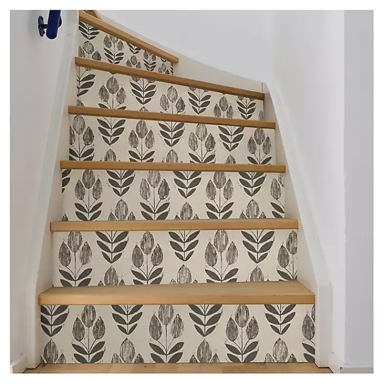 Kirklands Home Folk Tulip Peel and Stick Wallpaper Clearance