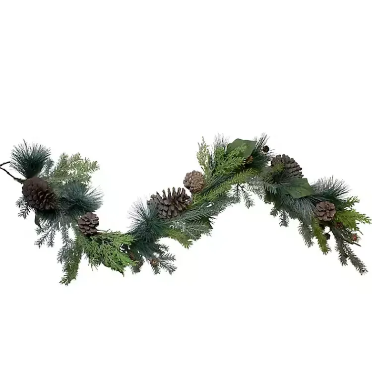 Christmas Arrangements & Garland>Kirklands Home Forest Pinecone and Cedar Garland