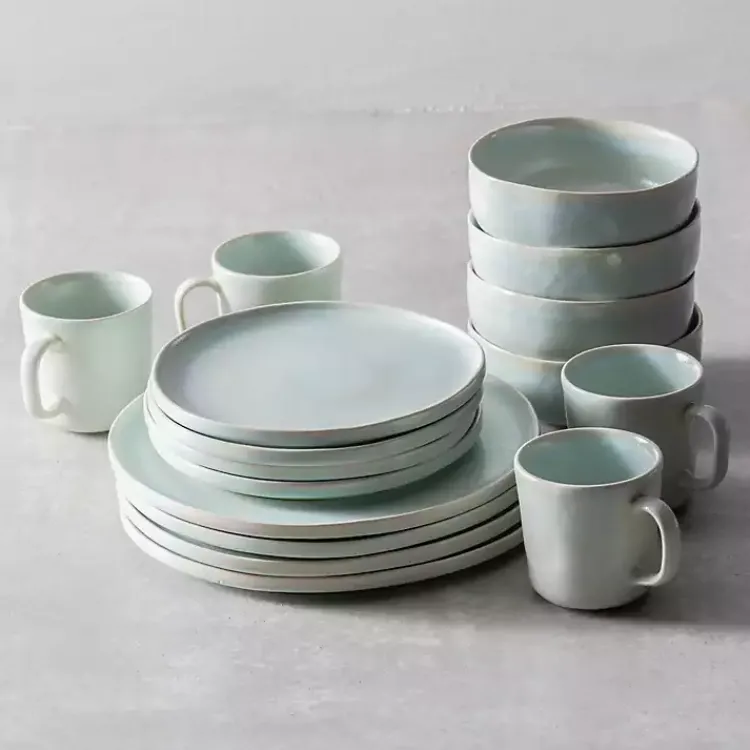 Kirklands Home Fortessa Cypress Ceramic Salad Plates, Set of 4 Blue Outlet