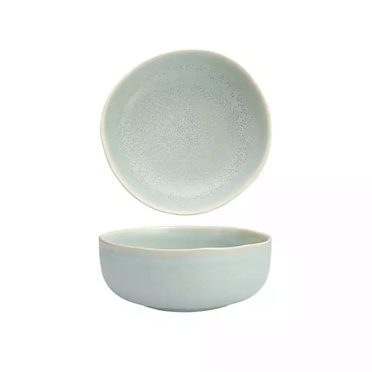 Kirklands Home Fortessa Cypress Ceramic Soup Bowls, Set of 4 Blue Outlet