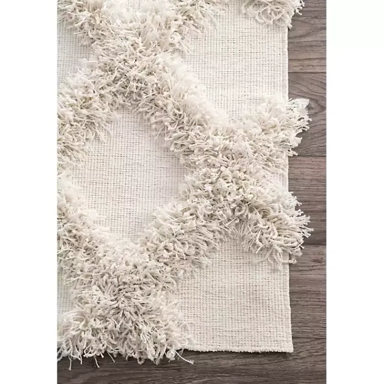 Kirklands Home Francis Shaggy Diamond Trellis Area Rug, 7x9