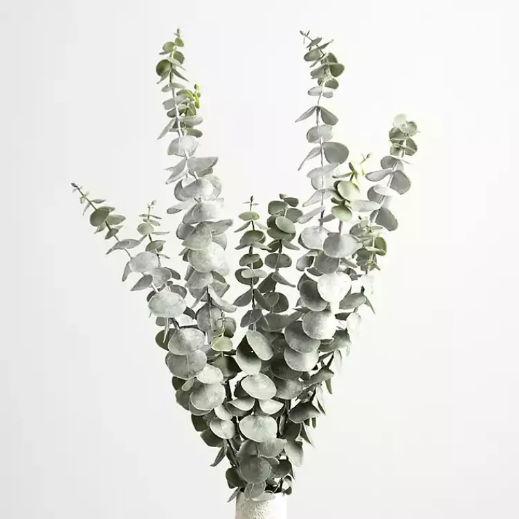 Stems & Bouquets>Kirklands Home Frosted Eucalyptus Stems, Set of 2 Green