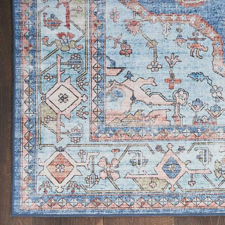 Kirklands Home Fulton Medallion Area Rug, 5x7 Blue Sale