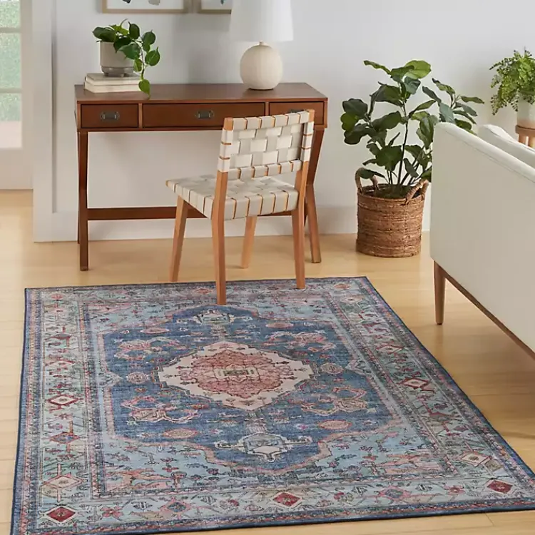 Kirklands Home Fulton Medallion Area Rug, 5x7 Blue Sale