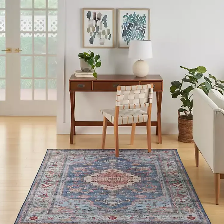 Kirklands Home Fulton Medallion Area Rug, 5x7 Blue Sale