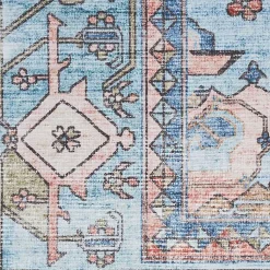 Kirklands Home Fulton Medallion Area Rug, 7x9 Blue