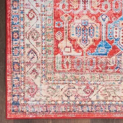 Kirklands Home Fulton Traditional Area Rug, 7x10 Red Discount