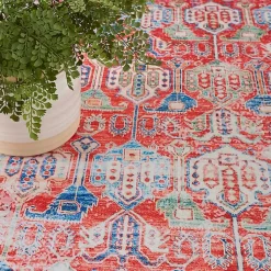 Kirklands Home Fulton Traditional Area Rug, 7x10 Red Discount